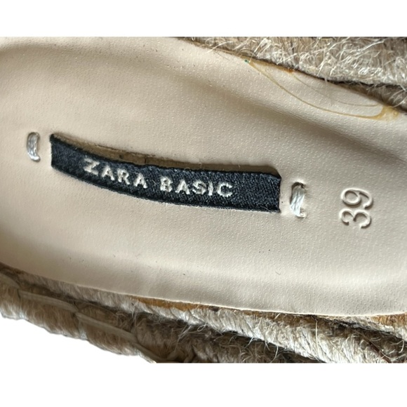 Zara Basic Chic Suede Espadrille Slingback Flats - Bronzy/Tan - Picture 10 of 11